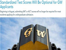 【2016美国大学申请】乔治华盛顿大学本科取消SAT和ACT成绩