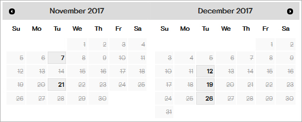 2017年11月12月GMAT广东外语外贸大学考场剩余考位一览图1