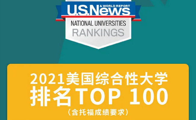 【建议收藏】ETS官方发布U.S.News TOP100学校托福成绩要求